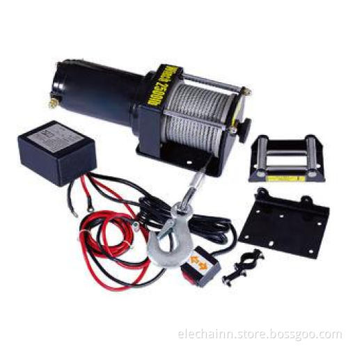Electric 2500 lb ATV Winch With Permanent Magnet Motor / 12